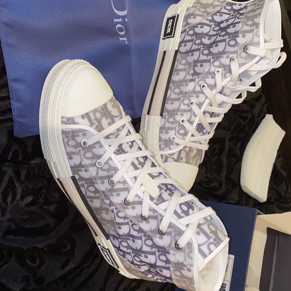 Brand new Christian Dior high top sneakers